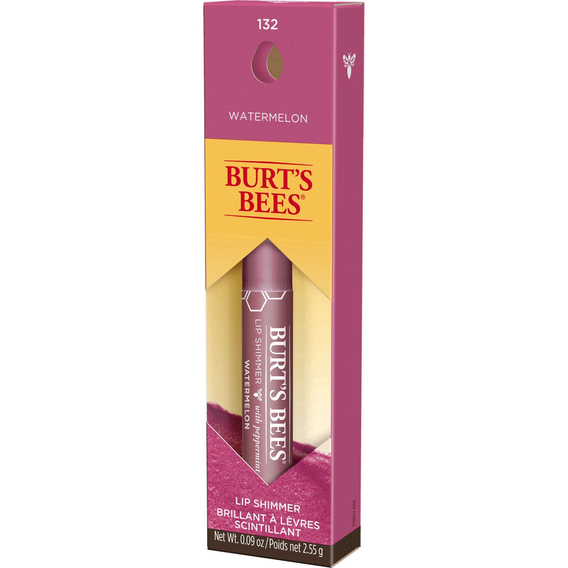 slide 23 of 23, Burt's Bees Watermelon 132 Lip Shimmer 0.09 oz, 0.09 oz