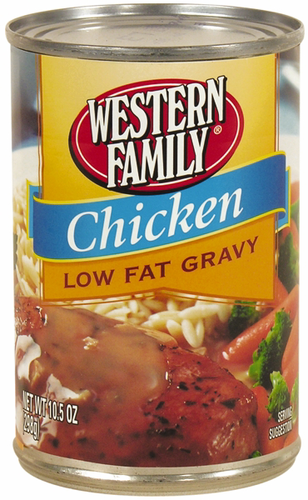 slide 1 of 1, Western Family Gravy Chicken, 10.5 oz