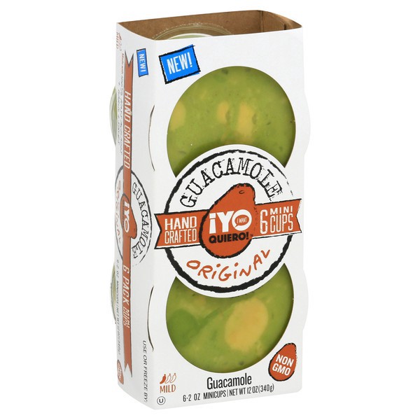 slide 1 of 1, Yo Quiero! Guacamole, Original, Mild, 6 Pack, 2 oz