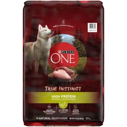 Purina ONE Natural, High Protein Dry Dog Food, True Instinct With Real Chicken & Duck