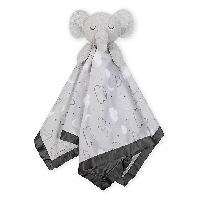 slide 1 of 4, Just Born XL Plush Elephant Security Blanket - Grey, 1 ct