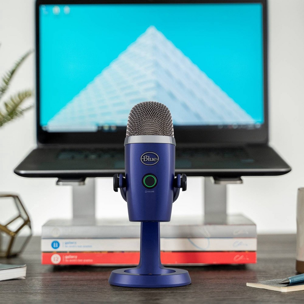 slide 2 of 7, Logitech Blue Yeti Nano Premium Usb Microphone For Recording And Streaming, Vivid Blue, 988-000089, 1 ct