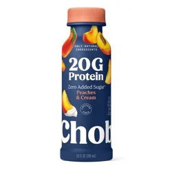 Chobani 20g Peaches & Cream Yogurt Drink - 20g Protein 10 fl oz