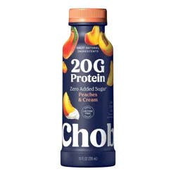 Chobani 20g Peaches & Cream Yogurt Drink - 20g Protein 10 fl oz