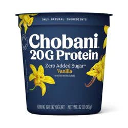 Chobani 20g Protein Vanilla Greek Yogurt - 32oz