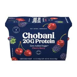Chobani High Protein Cherry Berry Greek Yogurt - 20g Protein 26.8oz/4ct Cups
