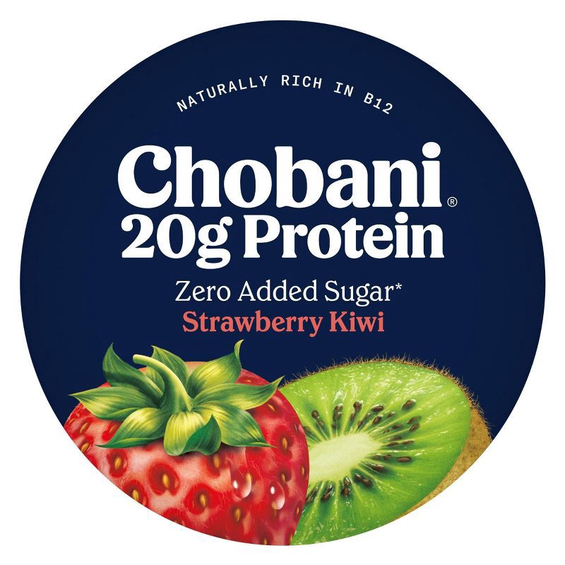 slide 5 of 8, Chobani 20g Protein Strawberry Kiwi Greek Yogurt - 20g Protein 6.7oz, 20 gram, 20 gram, 6.7 oz