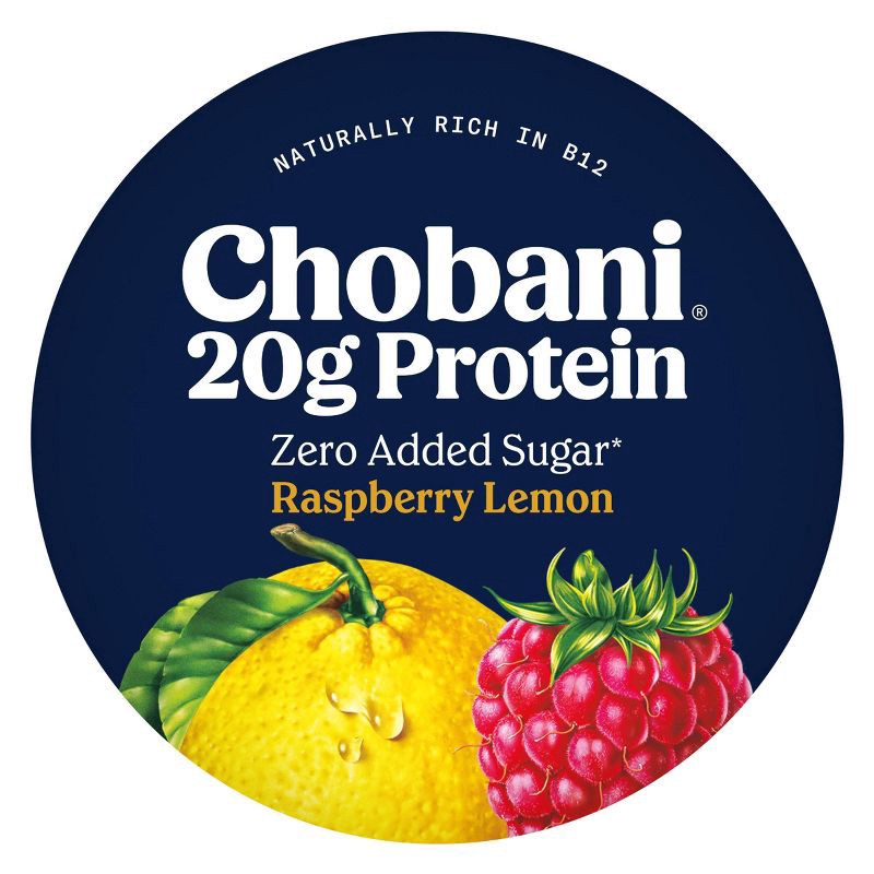 slide 4 of 5, Chobani 20g Protein Raspberry Lemonade Greek Yogurt - 20g Protein 6.7oz, 20 gram, 20 gram, 6.7 oz
