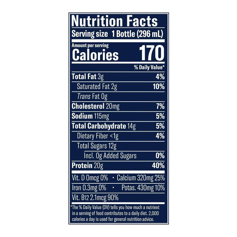 slide 7 of 8, Chobani 20g Cherry Vanilla Yogurt Drink - 20g Protein 10 fl oz, 20 gram, 20 gram, 10 fl oz