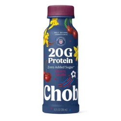 Chobani 20g Cherry Vanilla Yogurt Drink - 20g Protein 10 fl oz