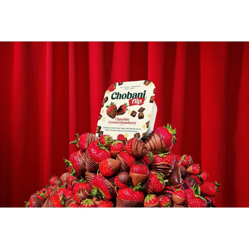slide 5 of 5, Chobani Flip Chocolate Covered Strawberry Greek Yogurt - 4.5oz, 4.5 oz