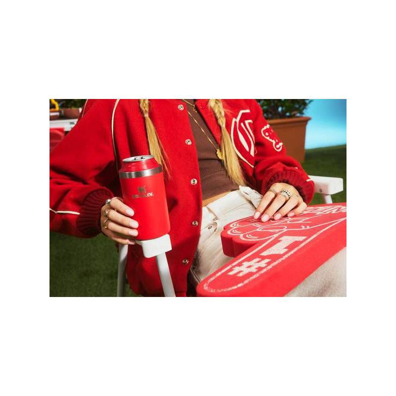 slide 4 of 4, Stanley 10 oz Standard Stainless Steel All-Occasions Can Chiller Matte Black: Beverage Cooler, 7.16" Height, 2.95" Width, 10 oz