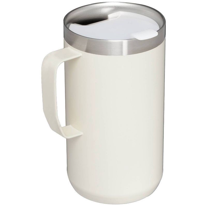 slide 2 of 3, Stanley 24 oz Stainless Steel Classic Legendary Mug Cream Gloss: Dishwasher-Safe Drinkware for Hot & Cold Beverages, 24 oz