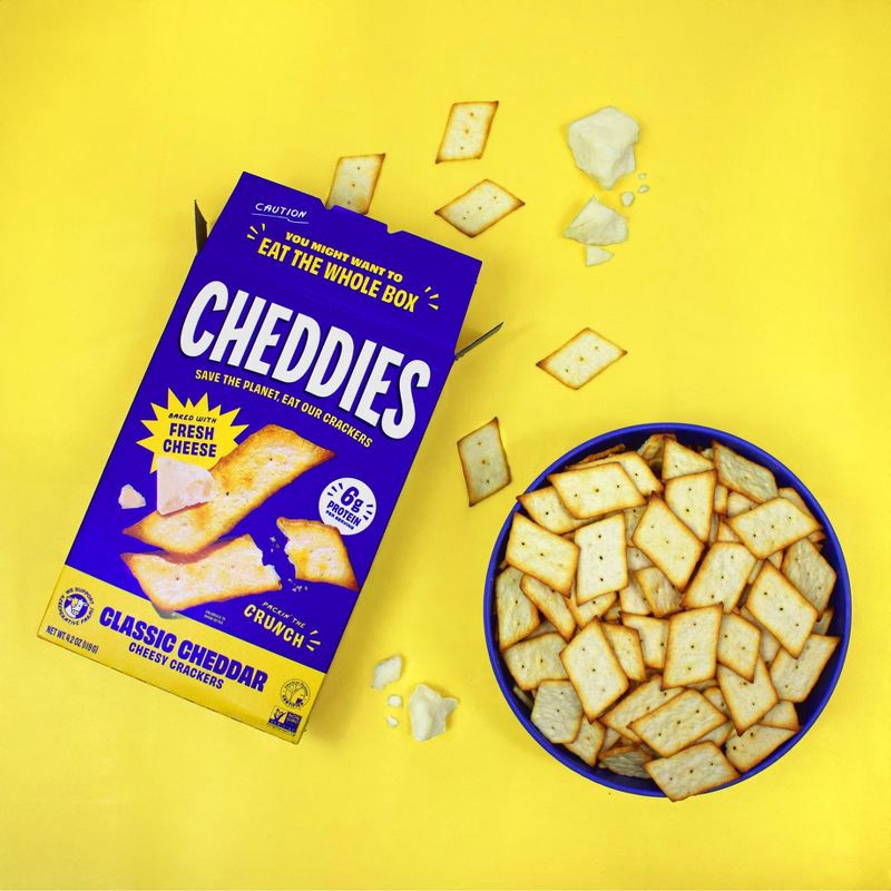 slide 3 of 4, Cheddies Classic Cheddar Crackers - 4.2oz, 4.2 oz
