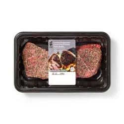 Fresh Peppercorn Crusted Beef Sirloin Petite Steak - price per lb - Good & Gather™