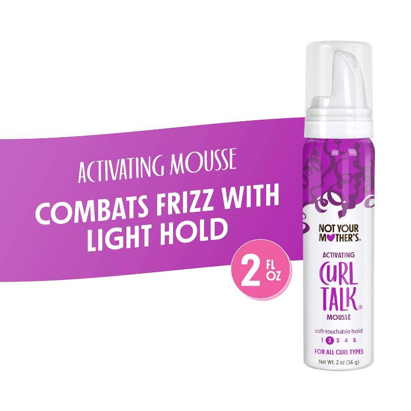 slide 2 of 6, Not Your Mother's Mini Curl Talk Activating Mousse - Lightweight Hold for Curly Hair - 2oz, 2 oz