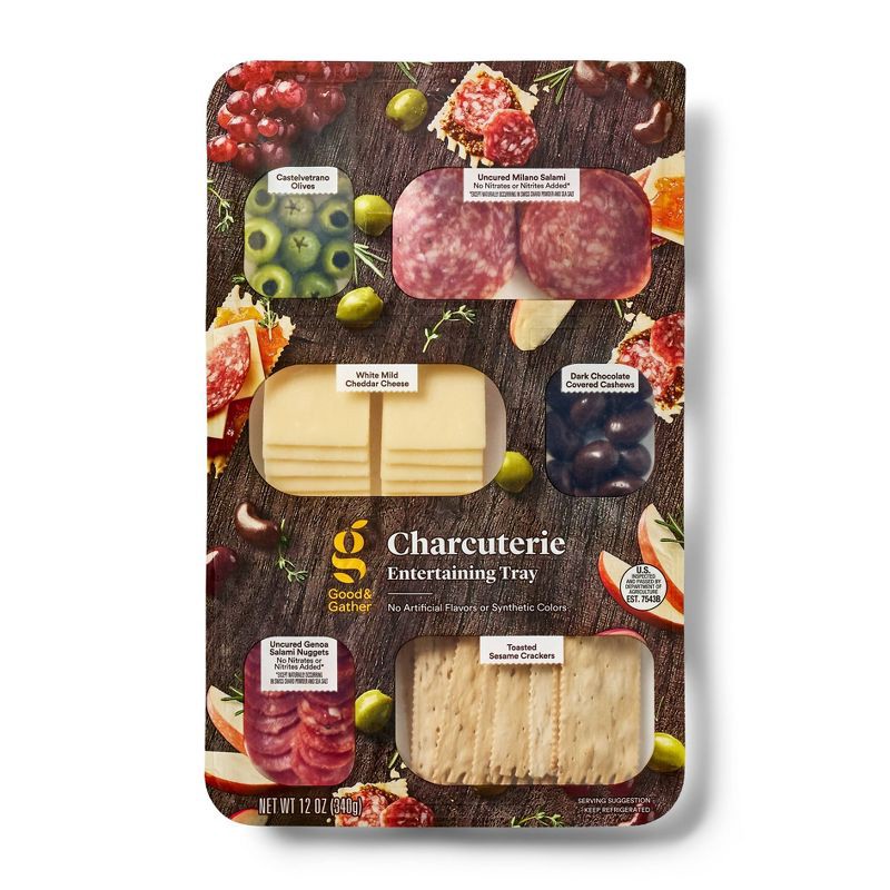 slide 1 of 3, Charcuterie Entertaining Tray - 12oz - Good & Gather™, 12 oz