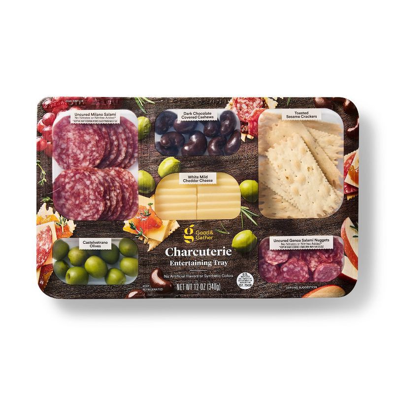 slide 1 of 3, Charcuterie Entertaining Tray - 12oz - Good & Gather™, 12 oz