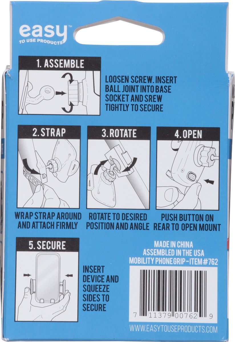 slide 3 of 9, Easy To Use Products Mobility Phone Grip 1 ea, 1 ct