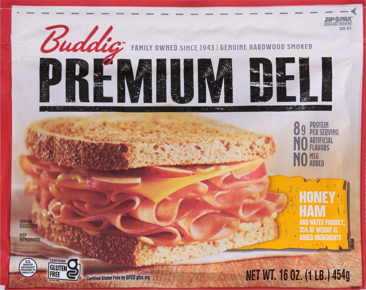 slide 11 of 12, Buddig Premium Deli Honey Ham 16 oz, 16 oz