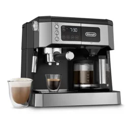 DeLonghi De'Longhi All-In-One Combination Coffee and Espresso Machine COM530M: 10-Cup, 15 Bars, Digital Timer, Black