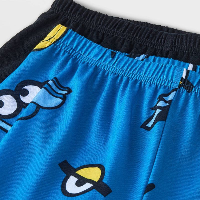 slide 4 of 4, Boys' Minions 3pc Pajama Set - Blue S, 3 ct