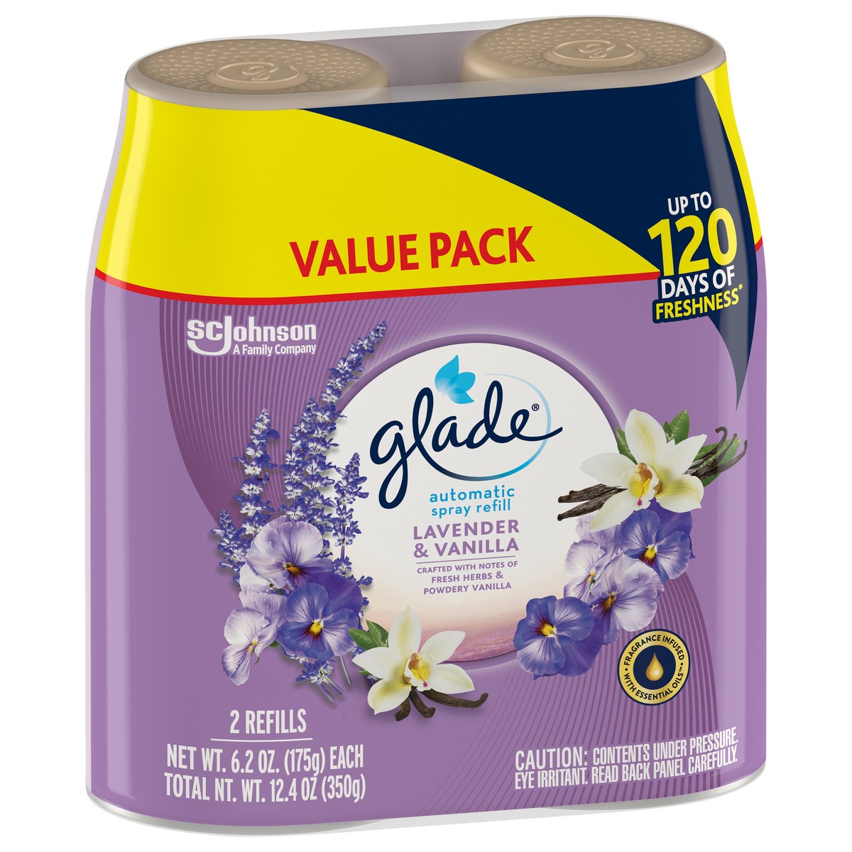 slide 7 of 7, Glade Lavender & Vanilla Automatic Spray Refill Value Pack Aerosol 2 ea, 2 ct