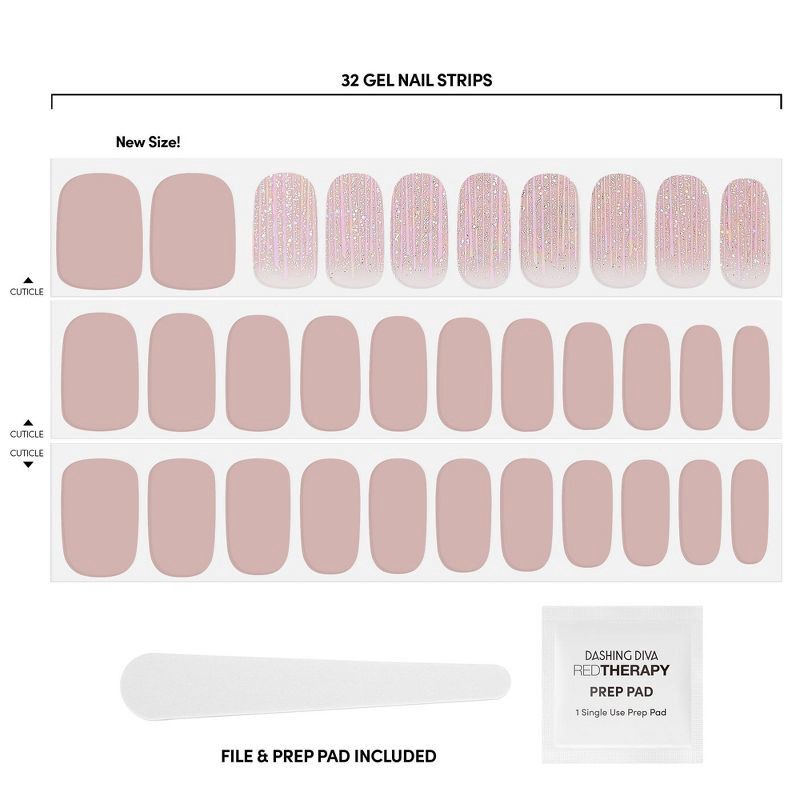 slide 3 of 4, Dashing Diva Gloss Nail Art - Taupe Hat - 32ct, 32 ct