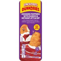 Lunchables Dunkables Chicken Poppers with Ketchup and Ranch - 2.9oz