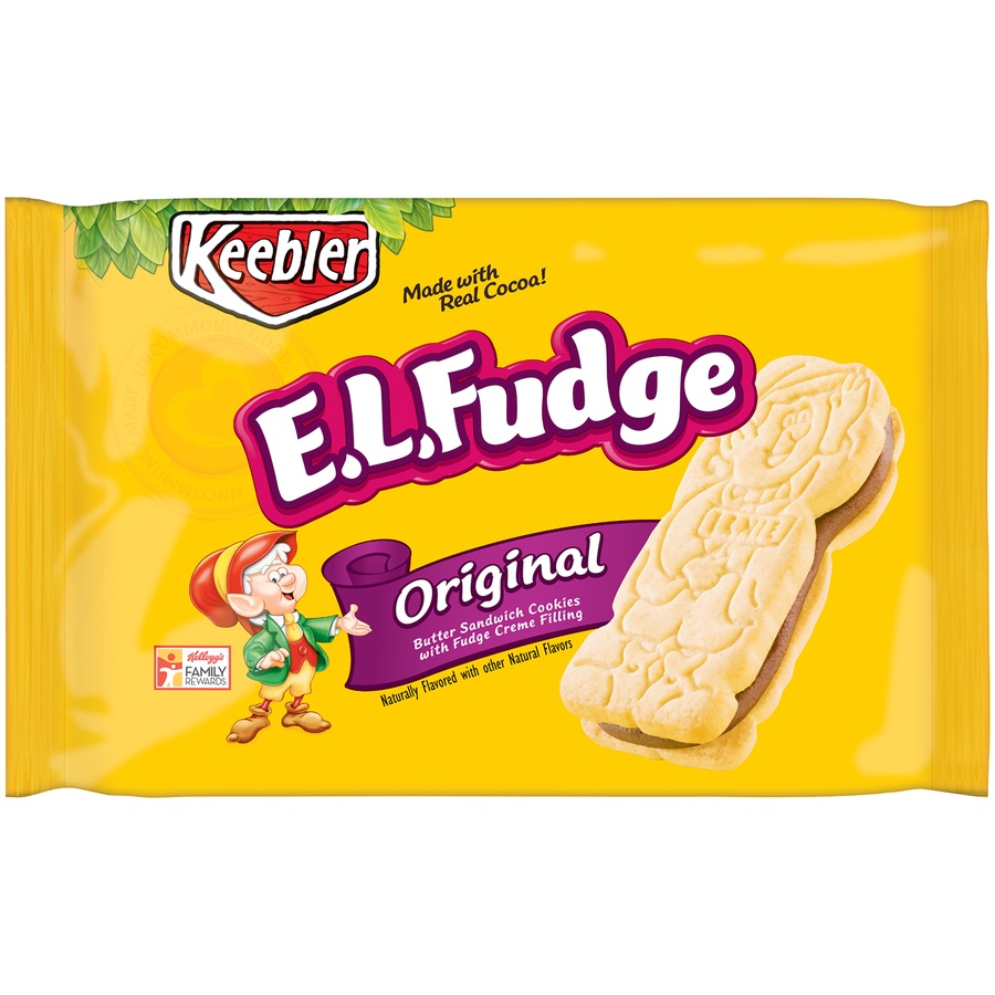 slide 1 of 4, Keebler E.L. Fudge Original Sandwich Cookies, 15 oz