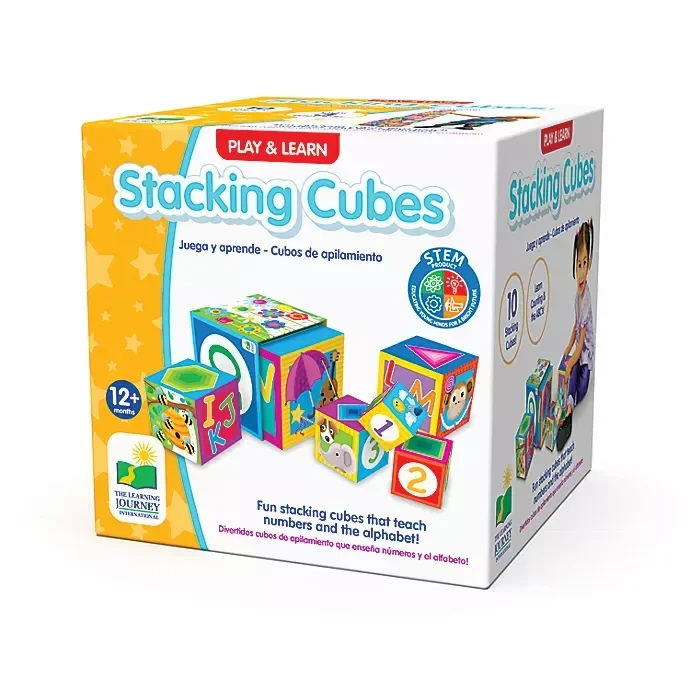 slide 2 of 3, The Learning Journey Stacking Cubes, 1 ct