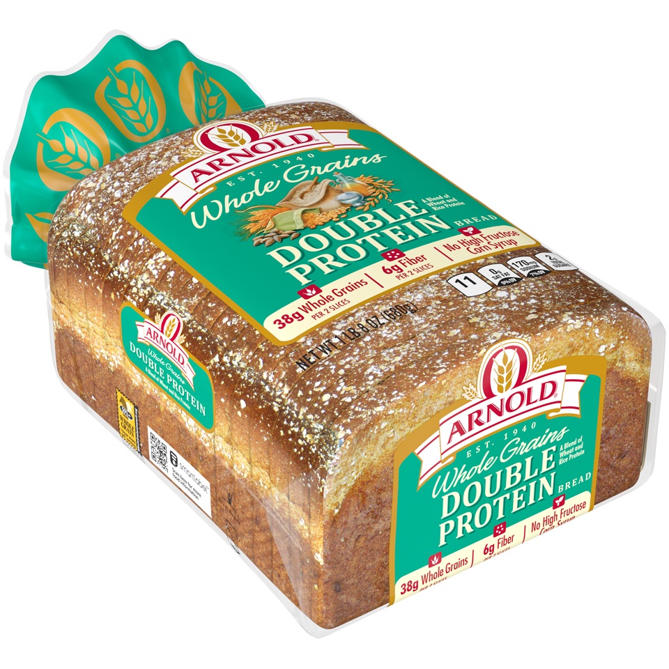slide 3 of 8, Brownberry Grains & More Double Protein Bread, 24 oz