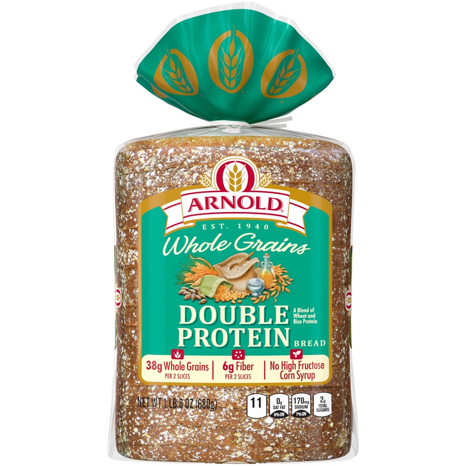 slide 1 of 8, Brownberry Grains & More Double Protein Bread, 24 oz