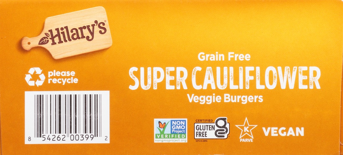 slide 9 of 14, Hilary's 4 Pack Grain Free Super Cauliflower Veggie Burgers 4 - 2.75 oz Burgers, 4 ct