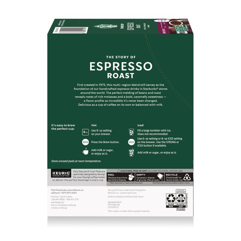 slide 8 of 8, Starbucks Espresso Roast Coffee Pods - 22ct, 22 ct