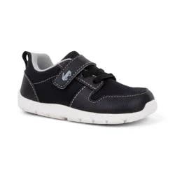 See Kai Run Basics Toddler Tenny Sneakers - Black 4T: Machine Washable, Hook and Loop Closure