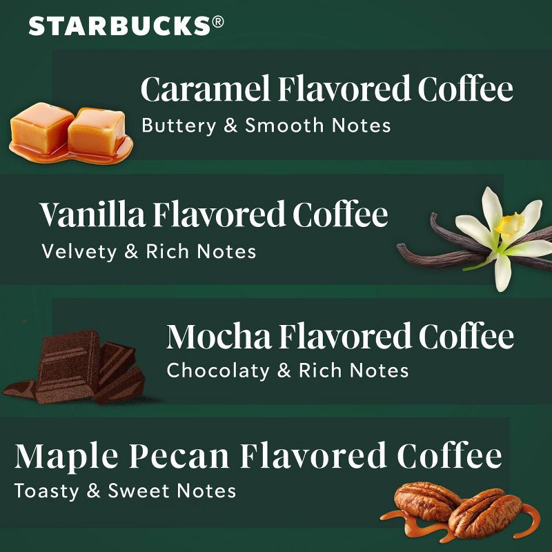 slide 4 of 8, Starbucks Naturally Flavored Variety Pack Keurig K-Cup Coffee Pods - 42ct, 42 ct