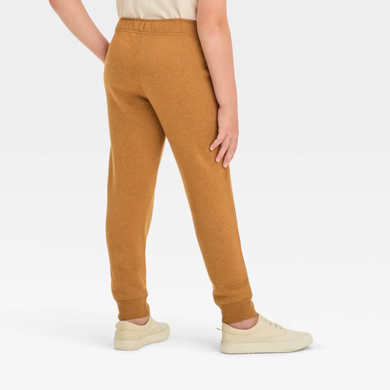 slide 2 of 3, Boys' Fleece Sweatpants - Cat & Jack™ Brown XS, 1 ct