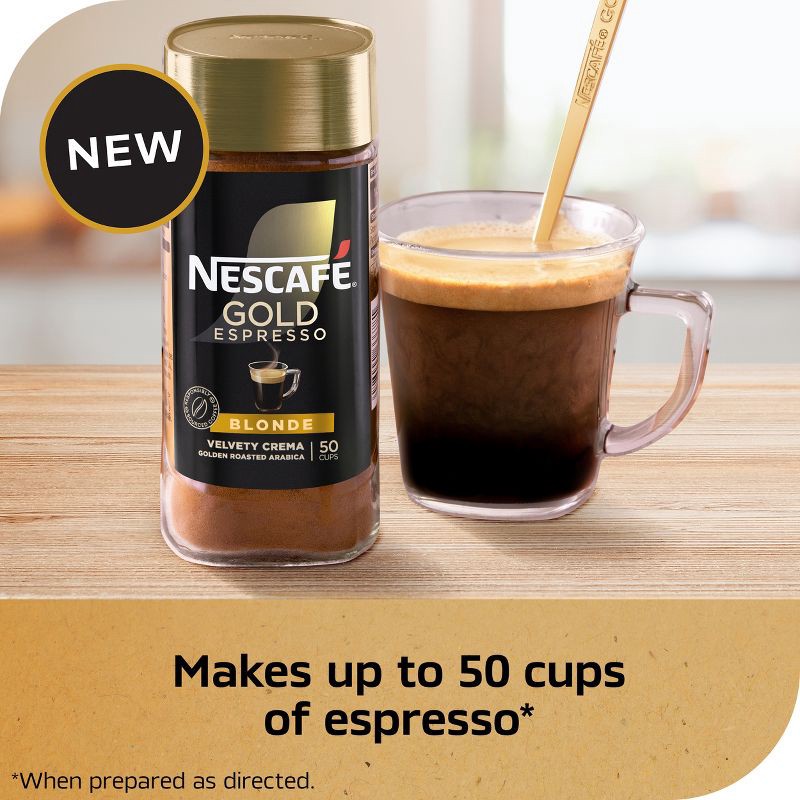 slide 3 of 6, Nescafe Gold Blonde Espresso Roast Instant Coffee - 3.5oz, 3.5 oz