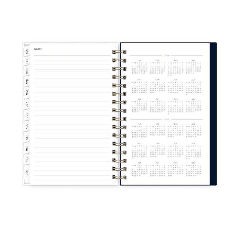 slide 11 of 14, Marie Kondo for Blue Sky 2025 Daily/Monthly Planner 8.19"x6.38" Wirebound Kintsugi Indigo: Adult Stationery, 5 x 8 Calendar, 1 ct