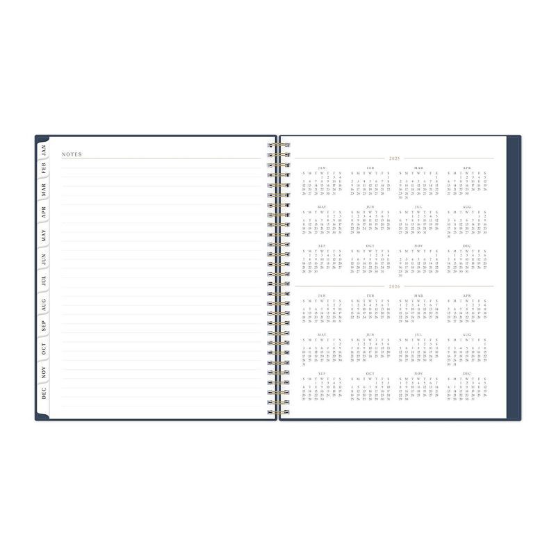 slide 10 of 12, Marie Kondo for Blue Sky 2025 Monthly Planner 10.14"x8.15" Wirebound Hana Navy: Adult Agenda, Stationery, Tabs, 1 ct