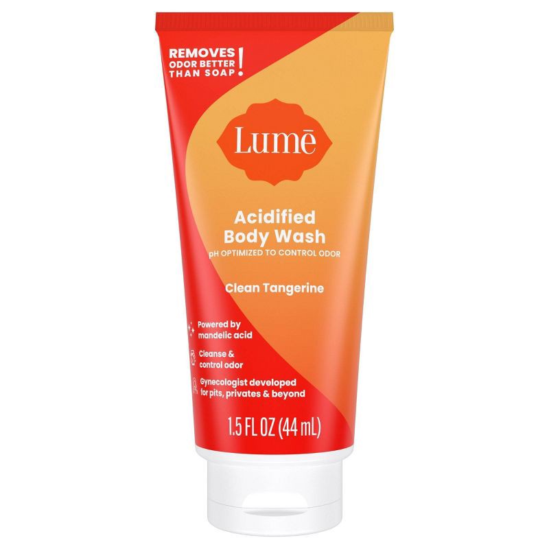slide 1 of 8, Lume Mini Body Wash - Clean Tangerine - 1.5 fl oz, 1.5 fl oz