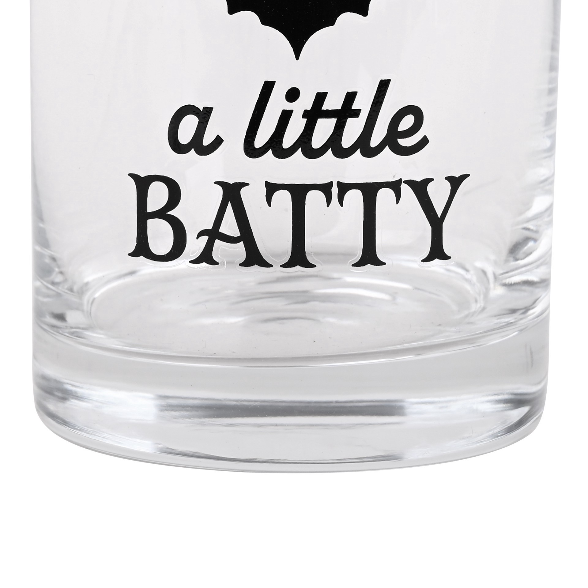 slide 3 of 3, 9oz. A Little Batty Whiskey Glass By Ashland, 9 oz