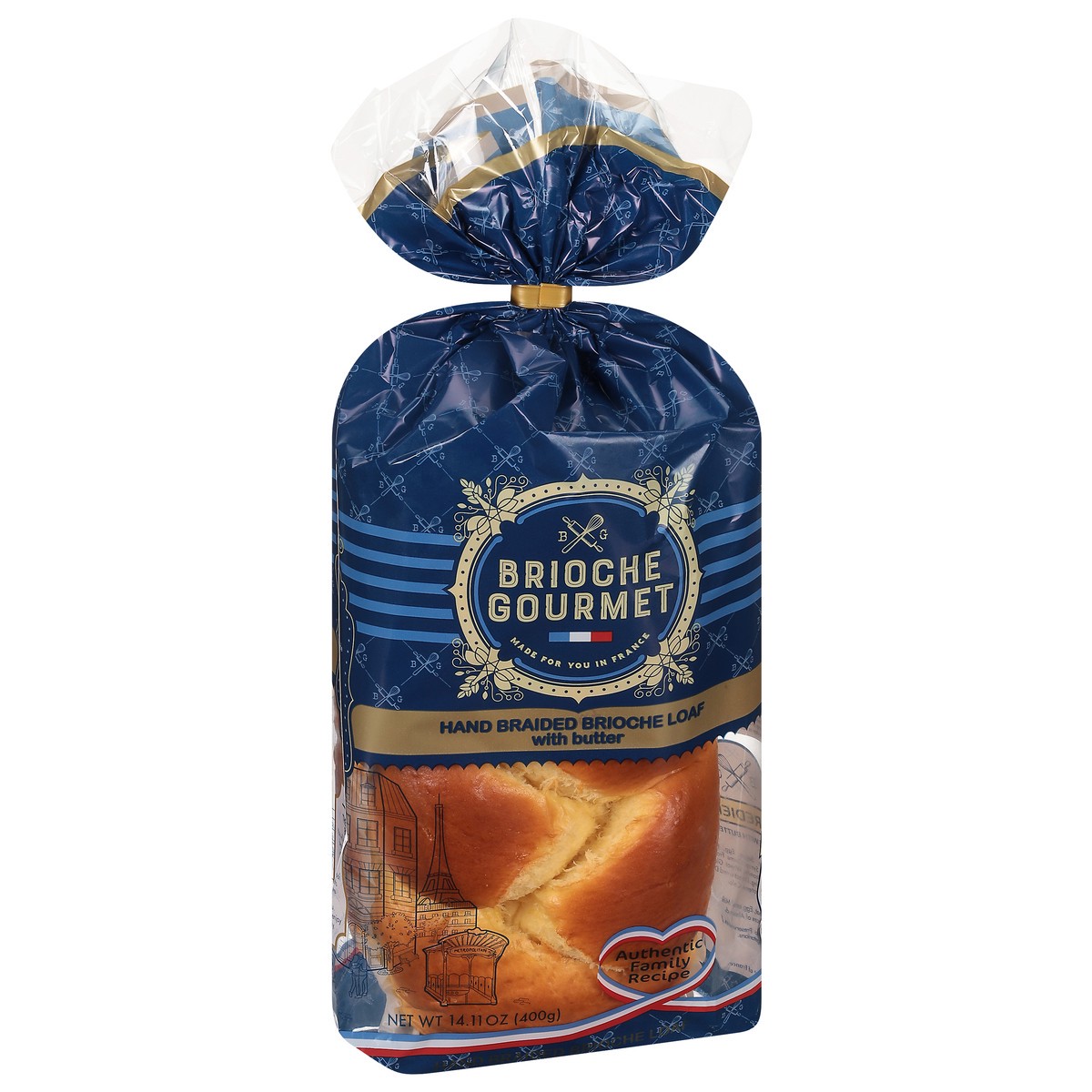 slide 9 of 9, Brioche Gourmet Hand Braided Brioche Loaf with Butter 14.11 oz, 14.11 oz