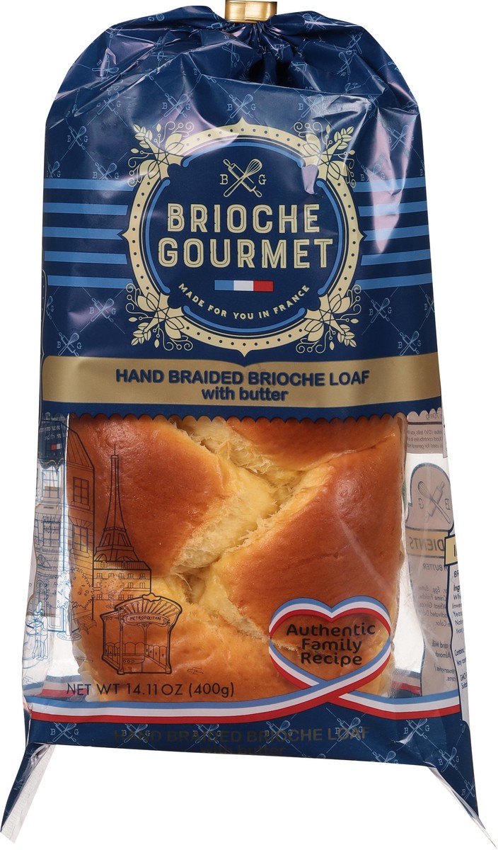 slide 6 of 9, Brioche Gourmet Hand Braided Brioche Loaf with Butter 14.11 oz, 14.11 oz