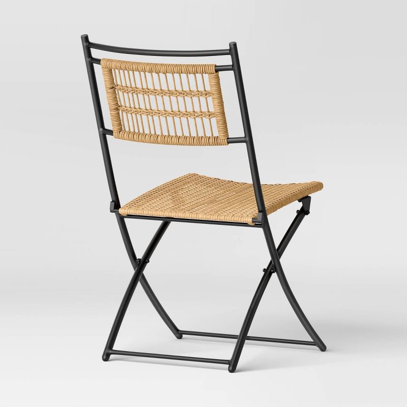 slide 4 of 6, 1pc Southport Patio Folding Chair Beige - Threshold™, 1 ct