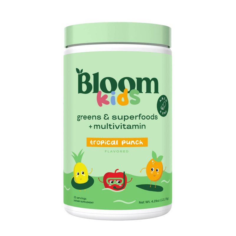 slide 1 of 5, BLOOM NUTRITION Kids' - Greens and Superfoods Powder - Tropical Punch - 25ct, 25 ct