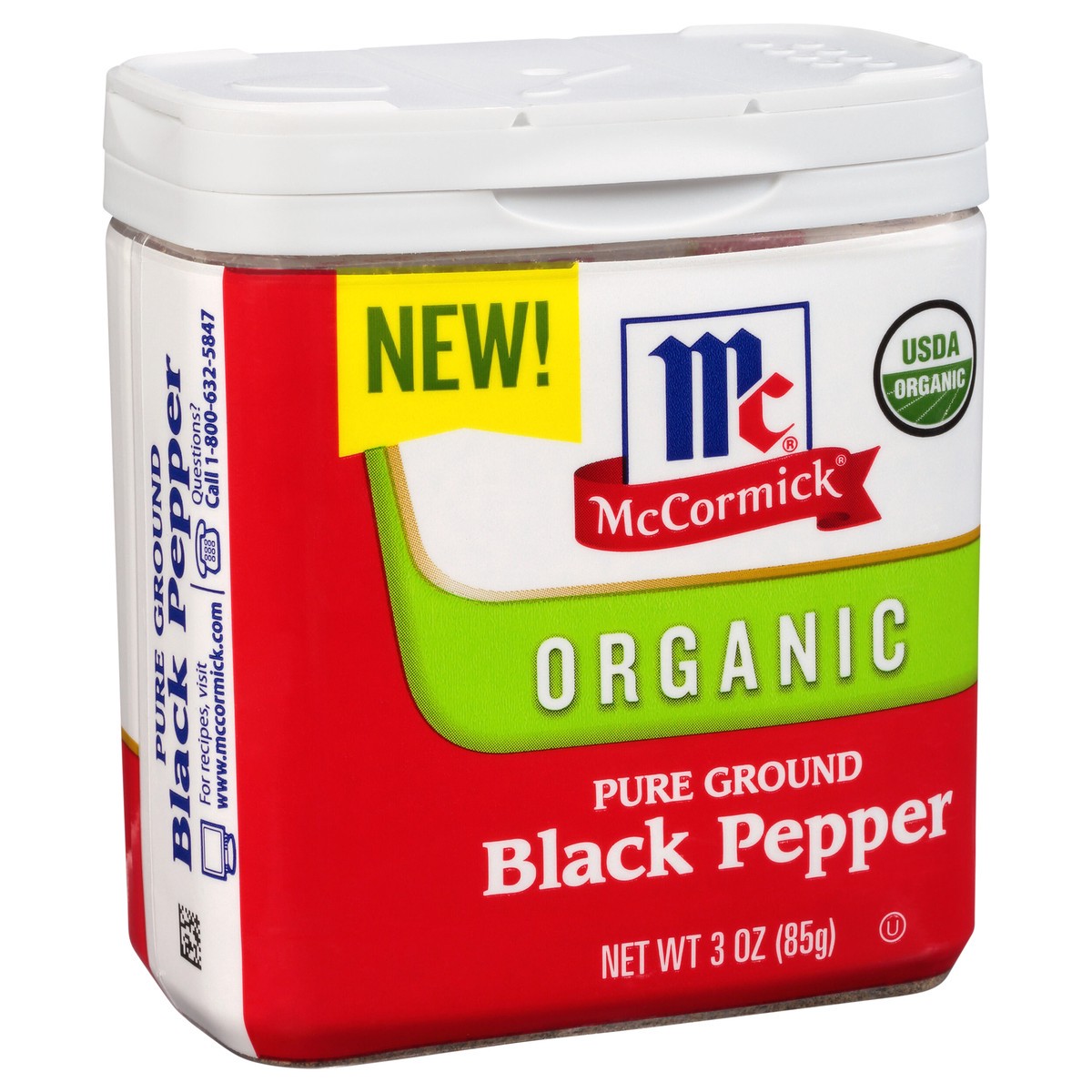 slide 5 of 9, McCormick Organic Black Pepper - Pure Ground, 3 oz, 3 oz