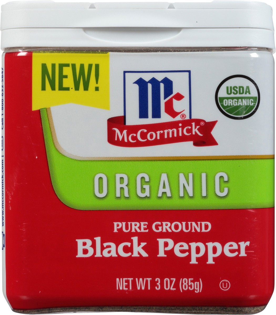 slide 3 of 9, McCormick Organic Black Pepper - Pure Ground, 3 oz, 3 oz