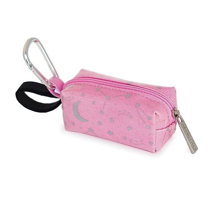 slide 1 of 3, Oh Baby Bags Clip-On Stars Wet Bag Dispenser - Pink, 1 ct